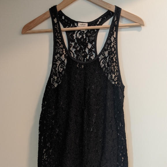 Black lace aritzia tank
